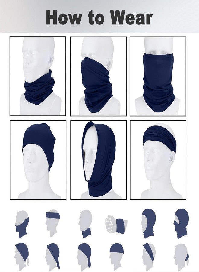 MAOOHON Protective Neck Gaiter with Elastic Silver Fabric, Blocking WiFi Router 5G Bluetooth, Neck Face Brain Protection. Multiple Ways to Wear(Blue) - Image 5